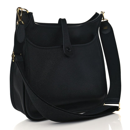 Hermes Taurillon Clemence Evelyne III GM Black 2 of 7