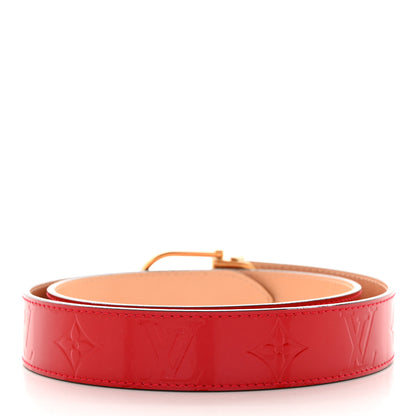 Louis Vuitton Vernis Ceinture 30mm Belt 80 32 Rouge 2 of 7