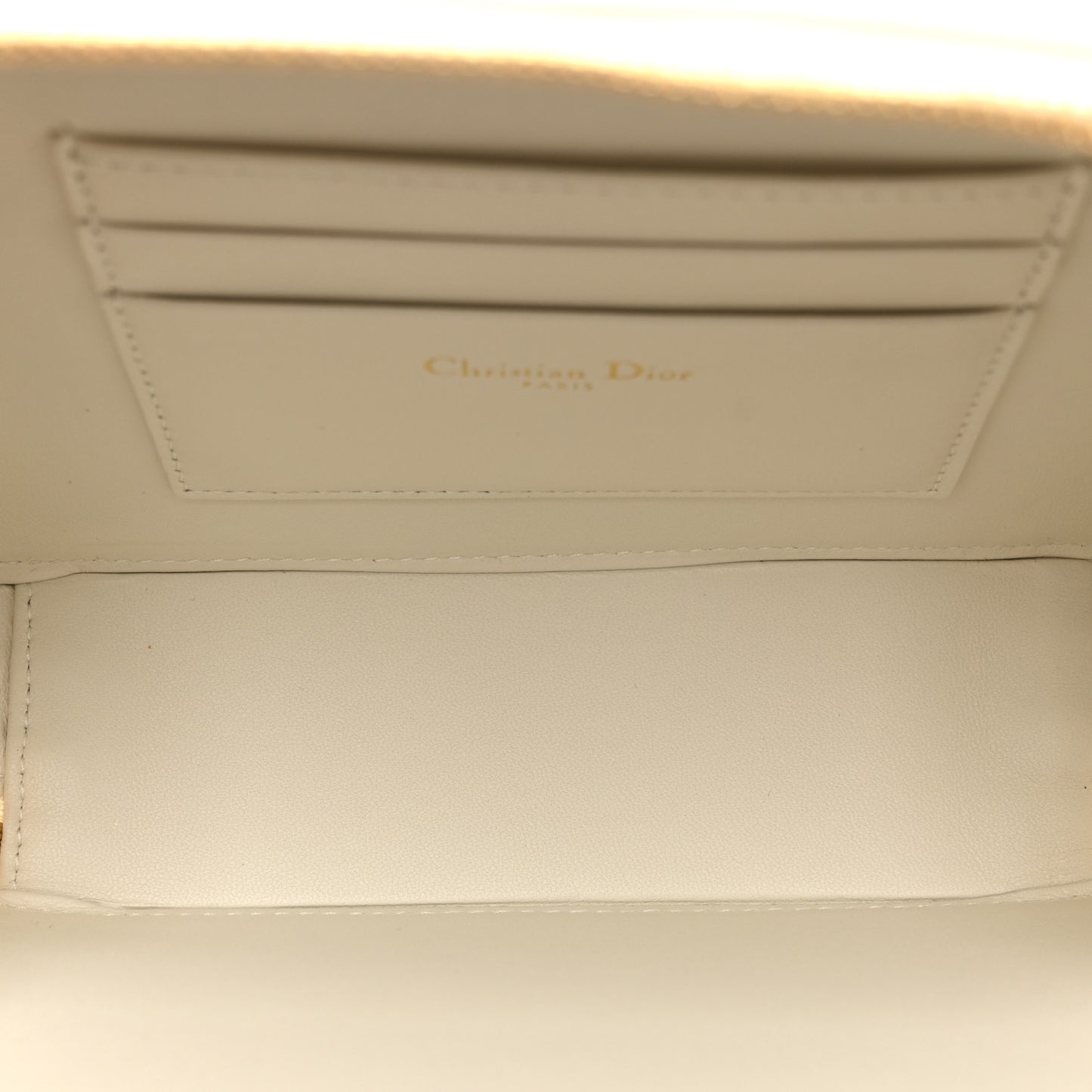 Calfskin Macrocannage Caro Box Bag Latte