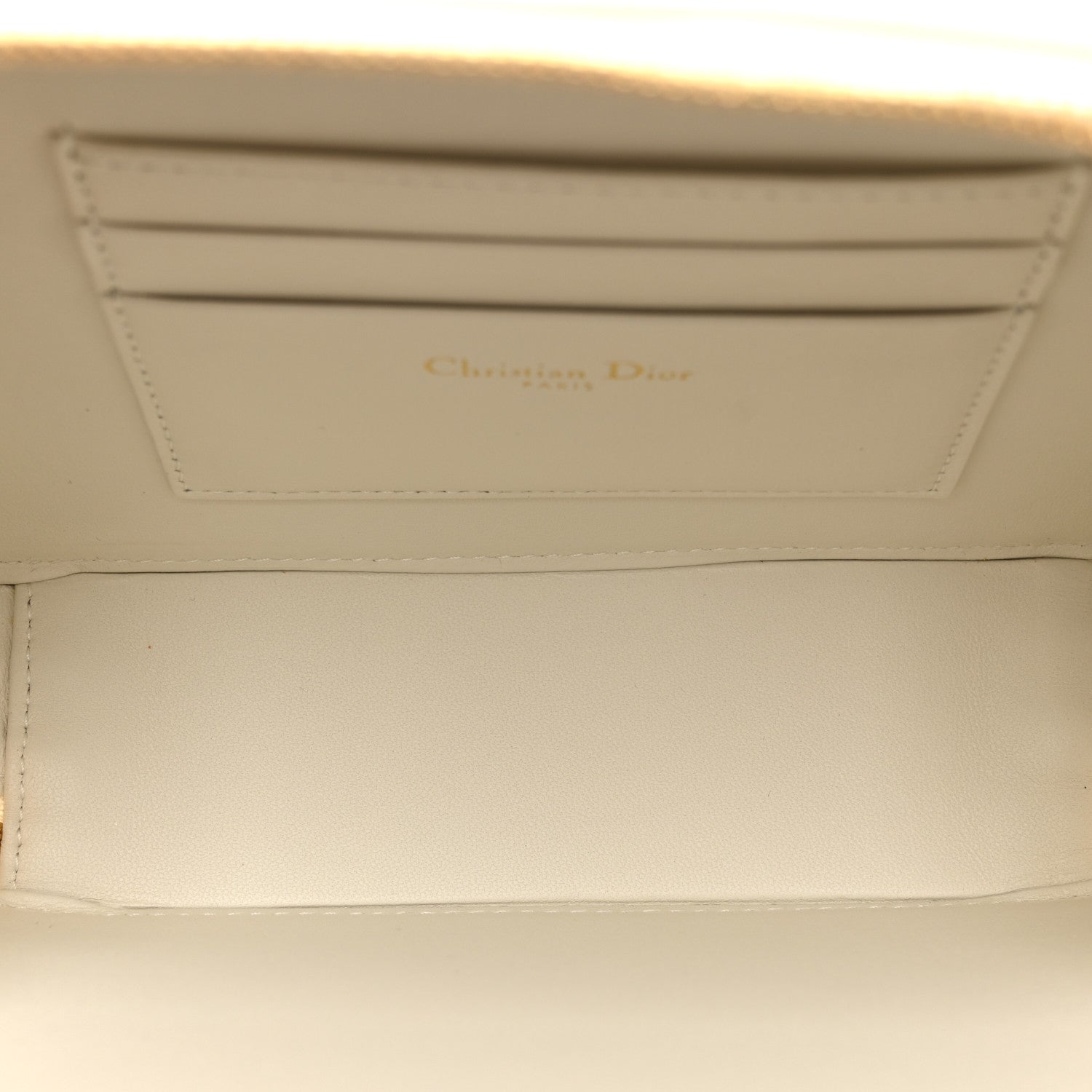 Christian Dior Calfskin Macrocannage Caro Box Bag Latte 5 of 14
