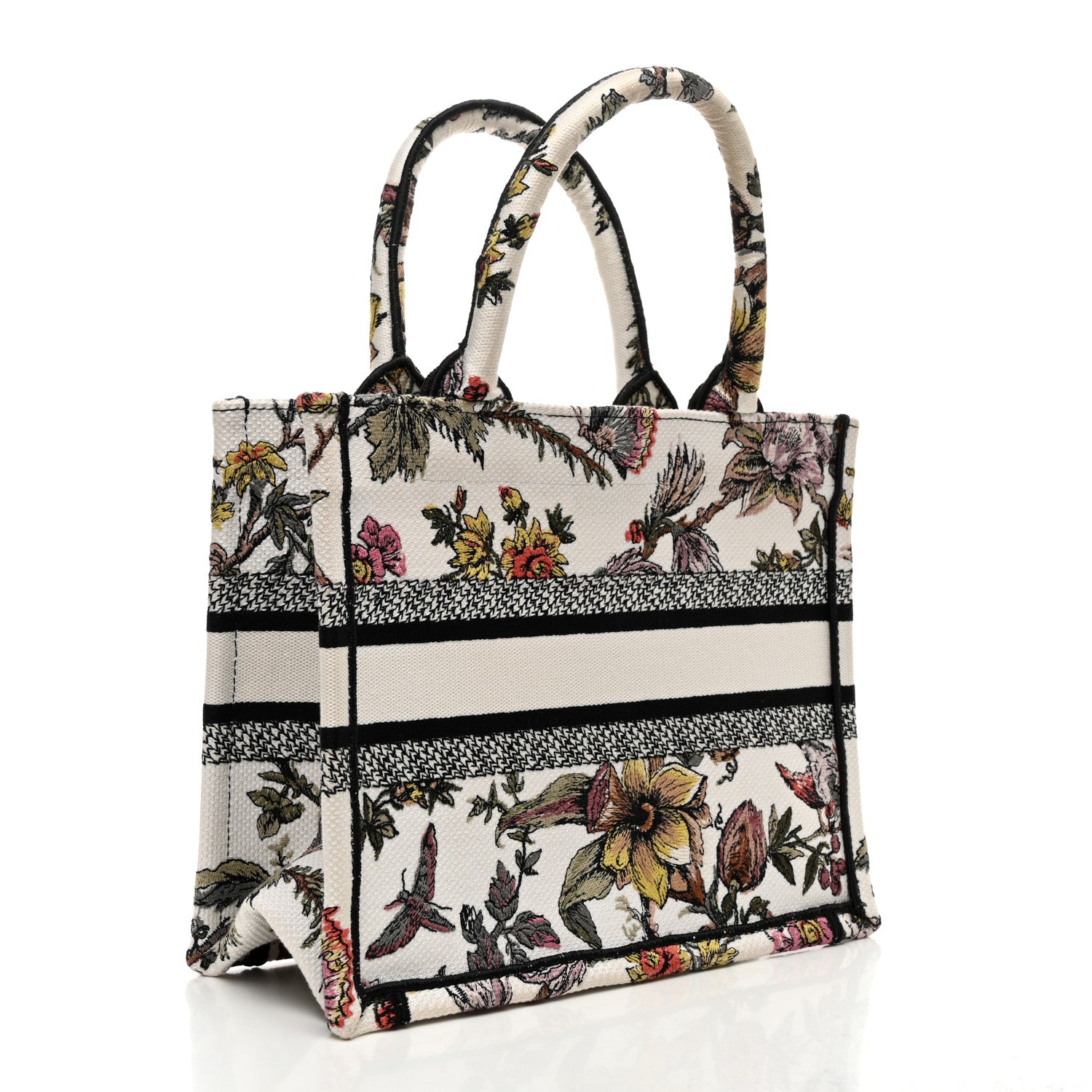 Christian Dior Canvas Embroidered Small Jardin Botanique Book Tote Multicolor Multicolor 3 of 10
