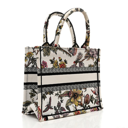 Christian Dior Canvas Embroidered Small Jardin Botanique Book Tote Multicolor Multicolor 3 of 10