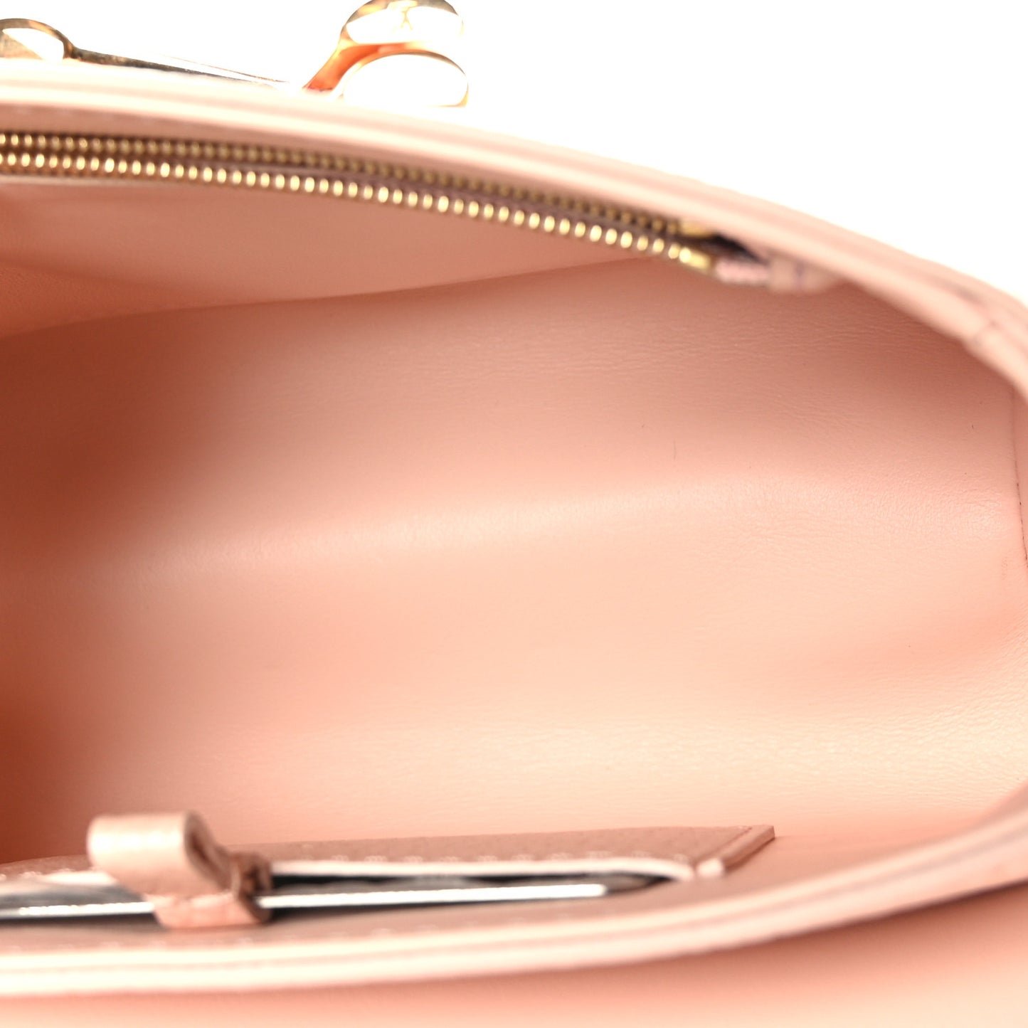Iridescent Grained Calfskin Summer Splash Twist PM Pink
