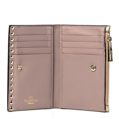 Valentino Garavani Metallic Rockstud No Limit Coin Case Card Holder Gold 4 of 4