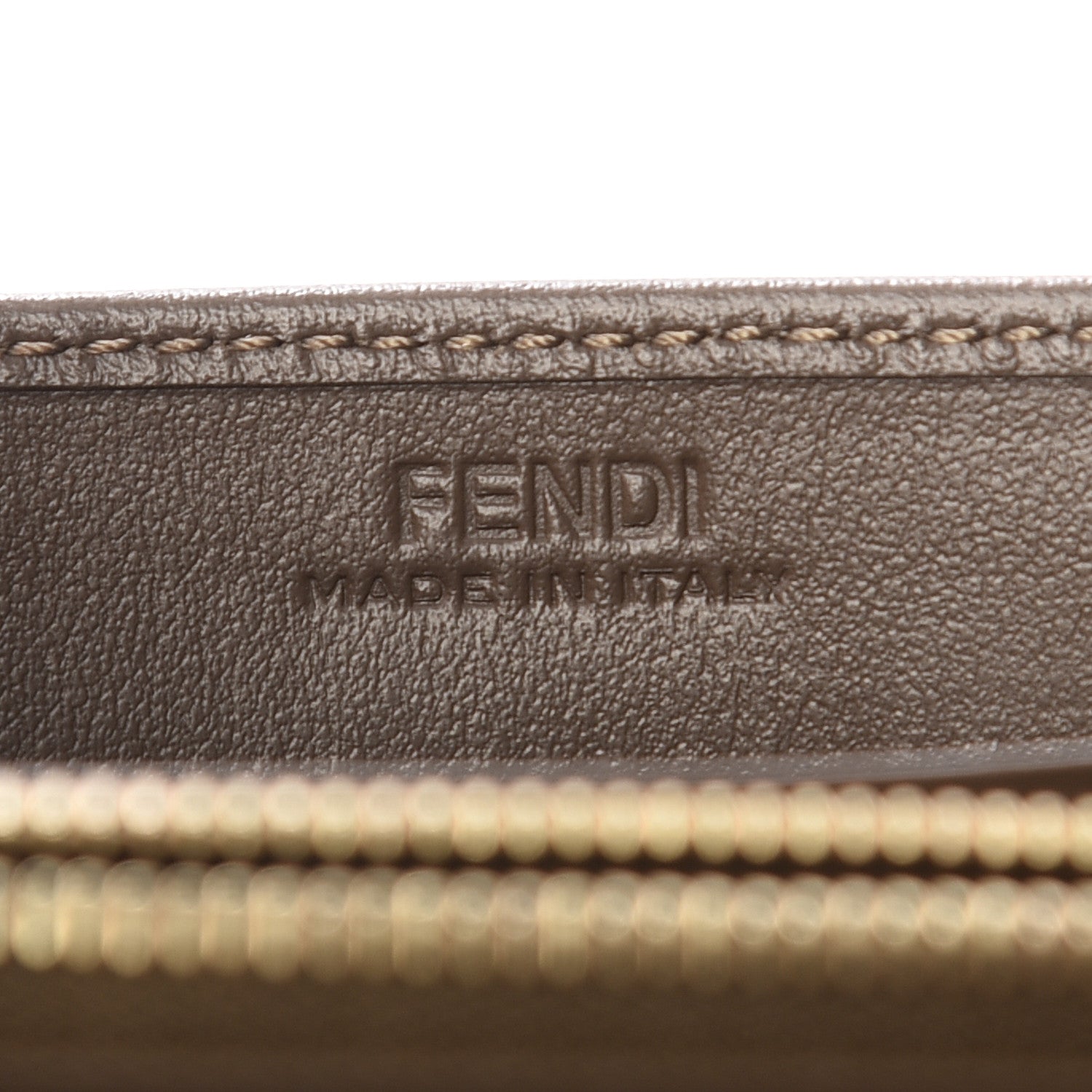 Fendi Vitello Soft F is Fendi Bi-Color FF 1974 Embossed Continental Envelope Wallet Maya Black 8 of 11