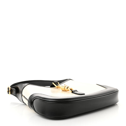 Gucci Boarded Dyana Lux Calfskin Bi-Color Small Jackie 1961 Hobo Mystic White Black 4 of 10
