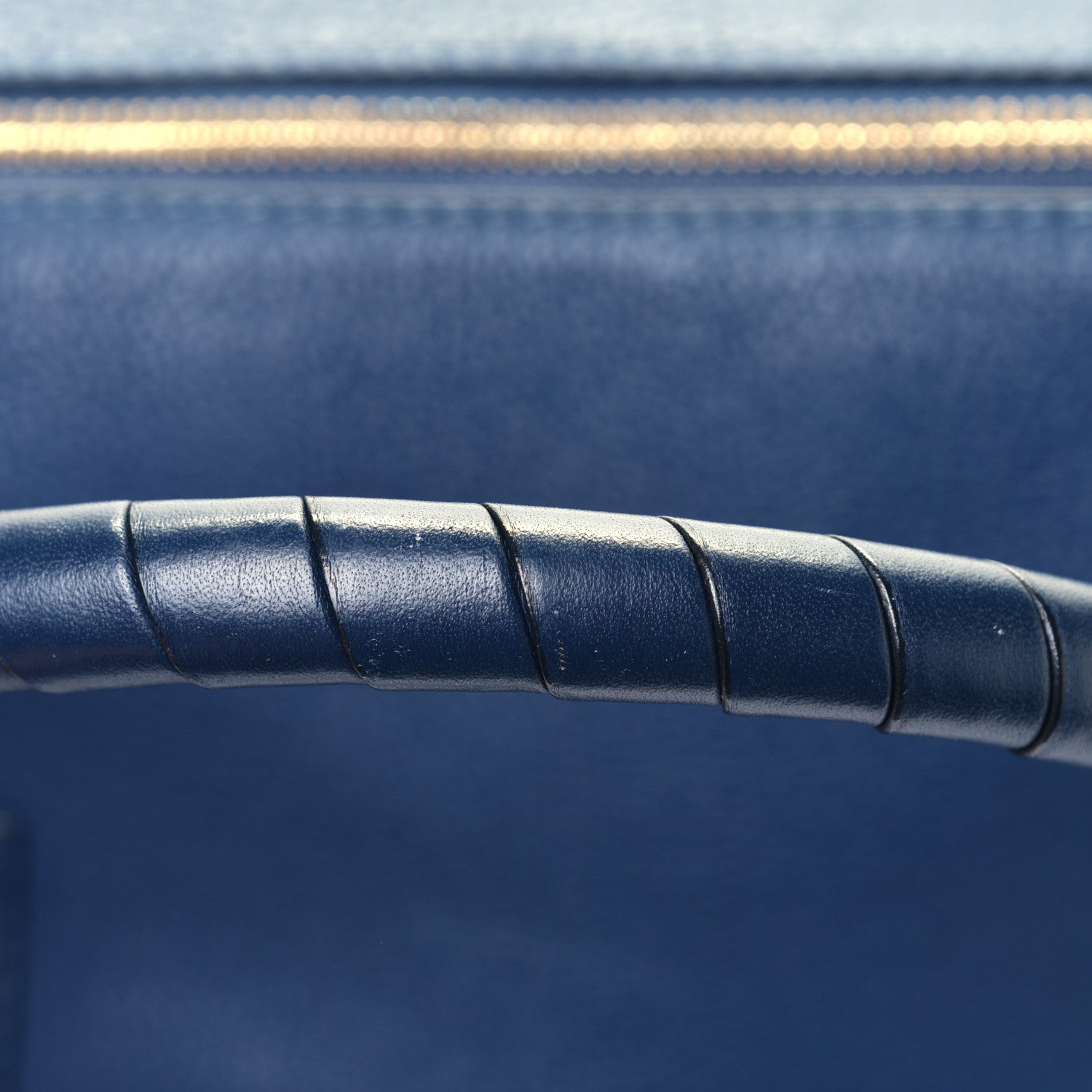 Chloe Calfskin Medium Marcie Satchel Royal Navy 7 of 7