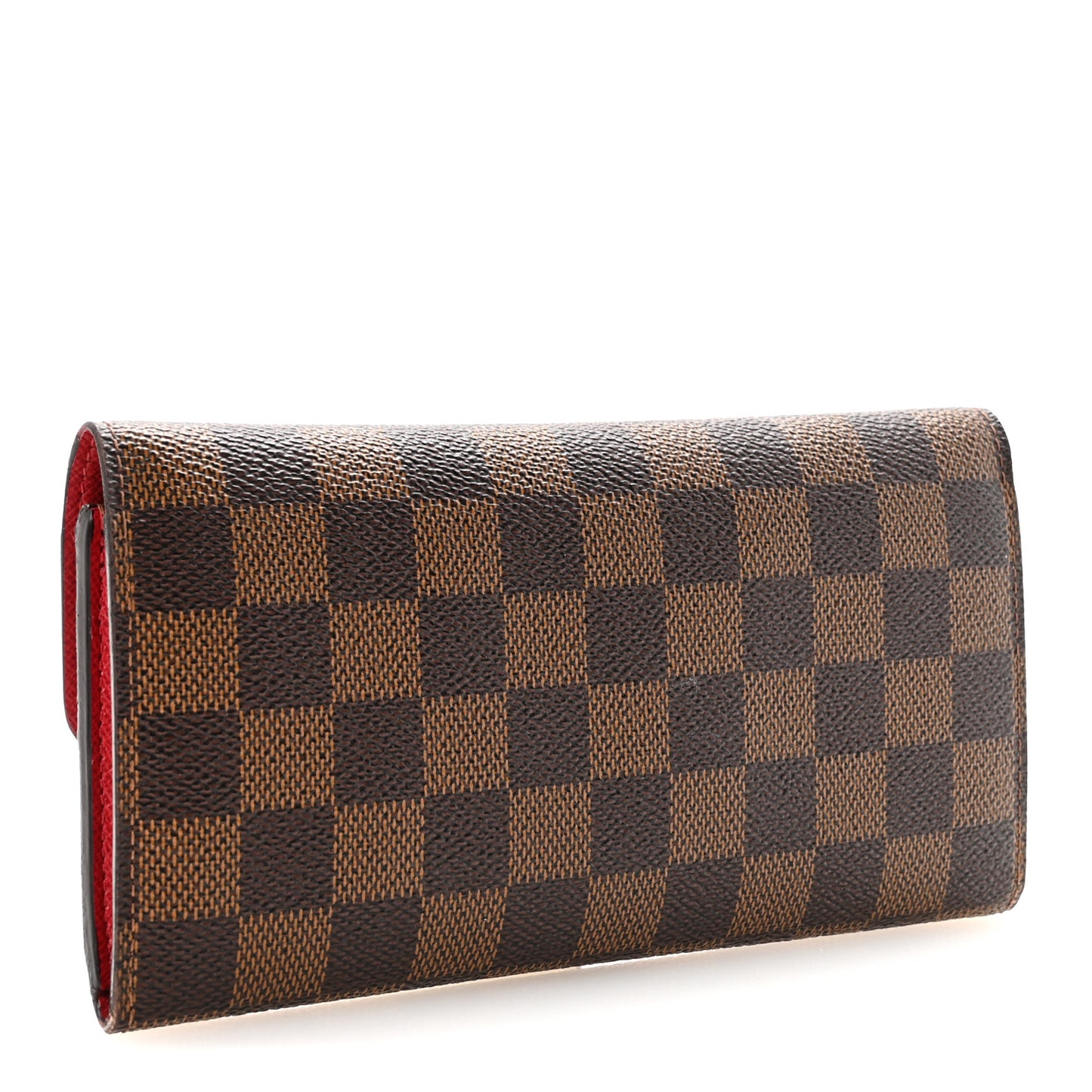 Damier Ebene Emilie Wallet Red
