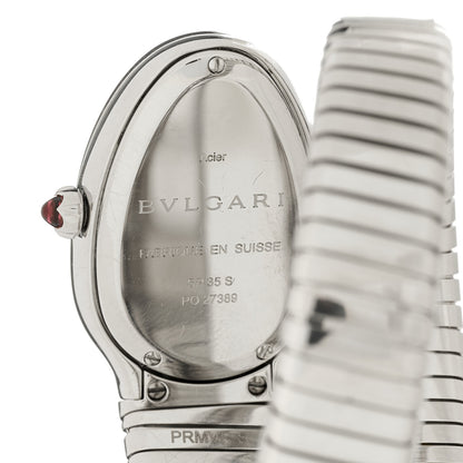 Bulgari Stainless Steel Diamond Bezel 35mm Serpenti Tubogas Quartz Watch 4 of 4