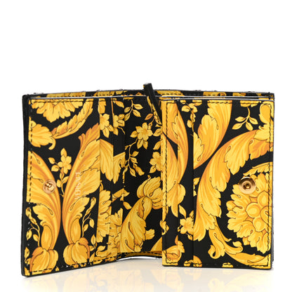 Versace Nappa Barocco Quilted Virtus Bifold Wallet Black 5 of 9