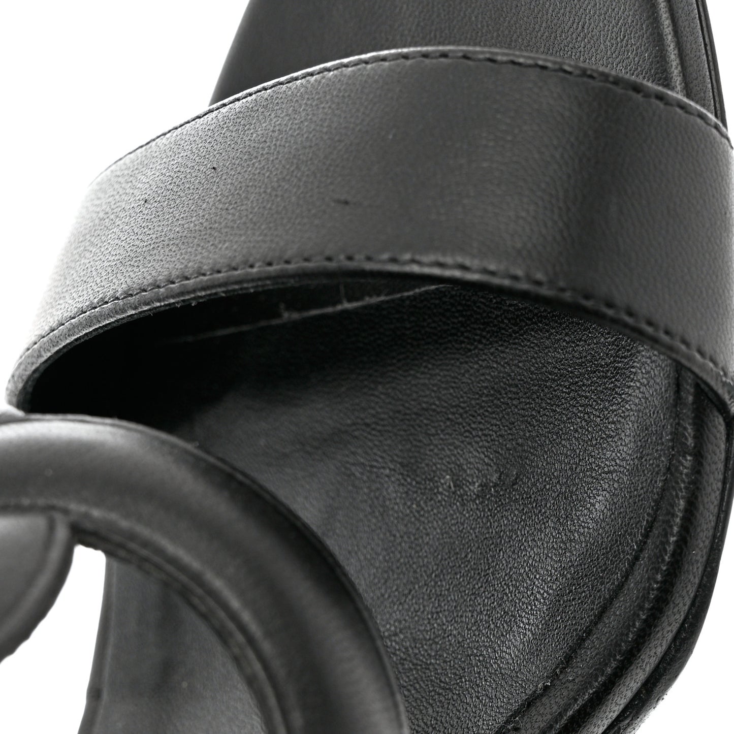 Nappa Brisbane Wedge Sandals 37 Black