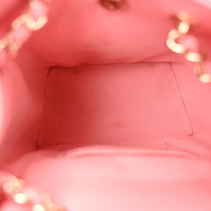 Chanel Shiny Caviar Quilted Small Pockets Drawstring Backpack Pink 5 of 10