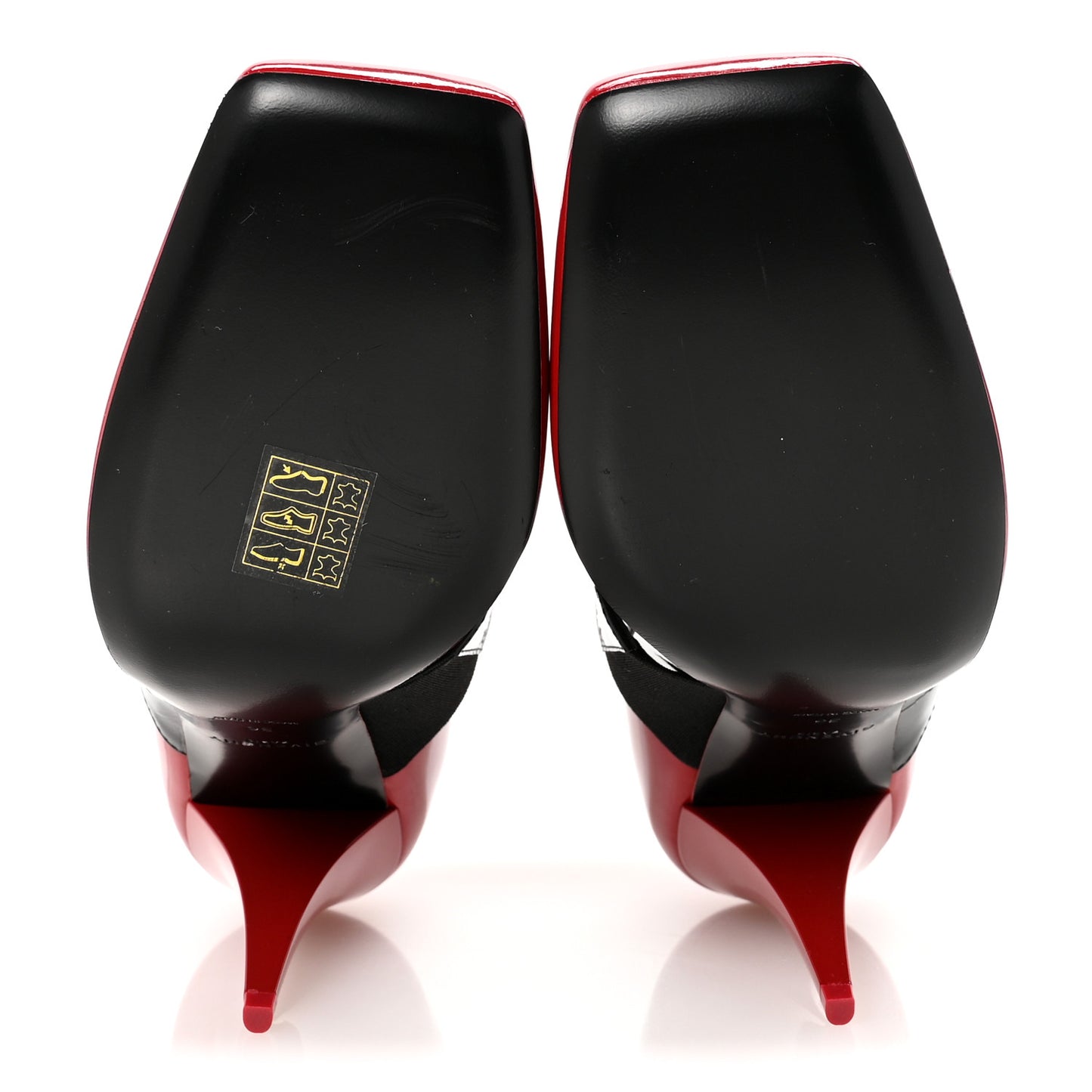 Patent Calfskin Square Pump 36 Deep Red