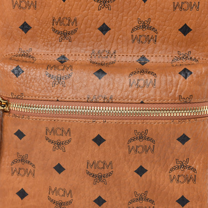 MCM Visetos Small Side Stud Stark Backpack Cognac 9 of 11