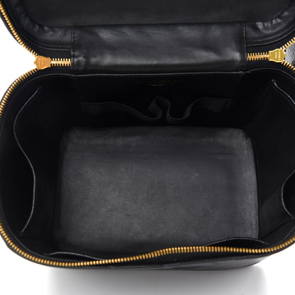 Chanel Caviar CC Vanity Train Case Black 4 of 8