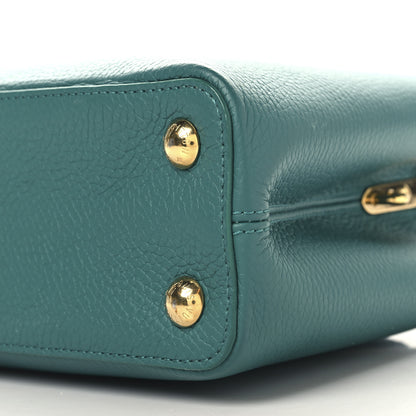 Louis Vuitton Taurillon Capucines BB Emerald 9 of 10