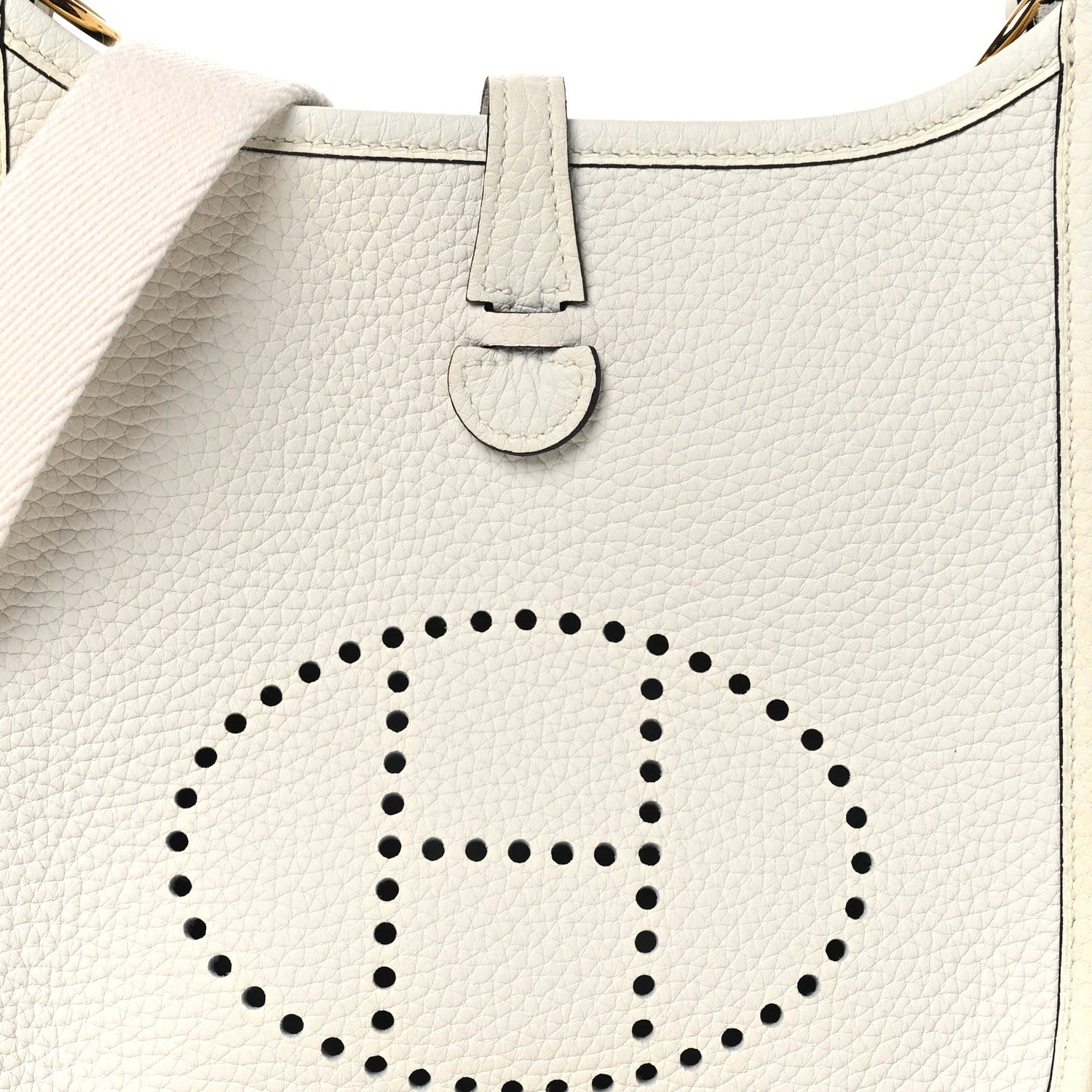 Hermes Taurillon Clemence Amazone Evelyne TPM New White 8 of 11