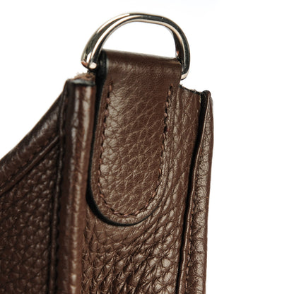 Hermes Taurillon Clemence Evelyne III PM Cafe 8 of 9