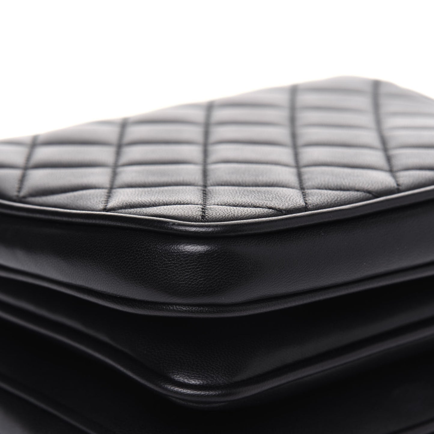 Lambskin Quilted Mini Citizen Chic Flap Black