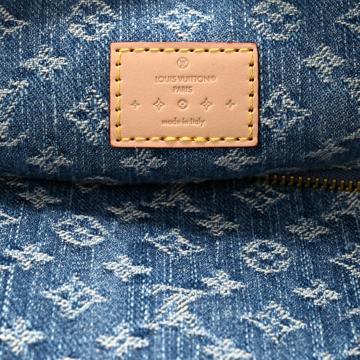Monogram Denim CarryAll MM Blue