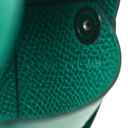 Hermes Epsom Calvi Card Case Vert Jade 9 of 10
