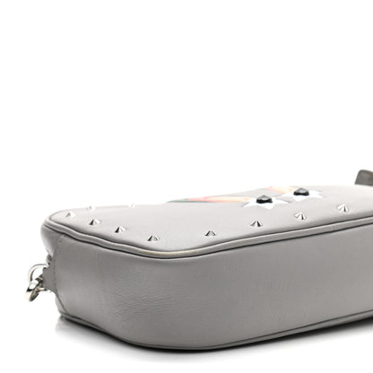MCM Lambskin Star Eyed Bunny Crossbody Grey 9 of 11