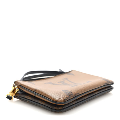 Louis Vuitton Reverse Monogram Giant Double Zip Pochette 4 of 10