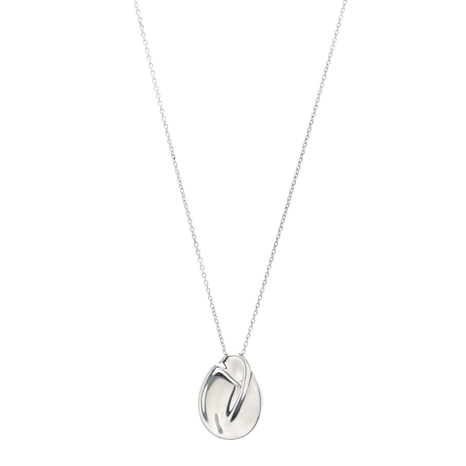 Tiffany Sterling Silver Elsa Peretti Madonna Pendant Necklace 1 of 4
