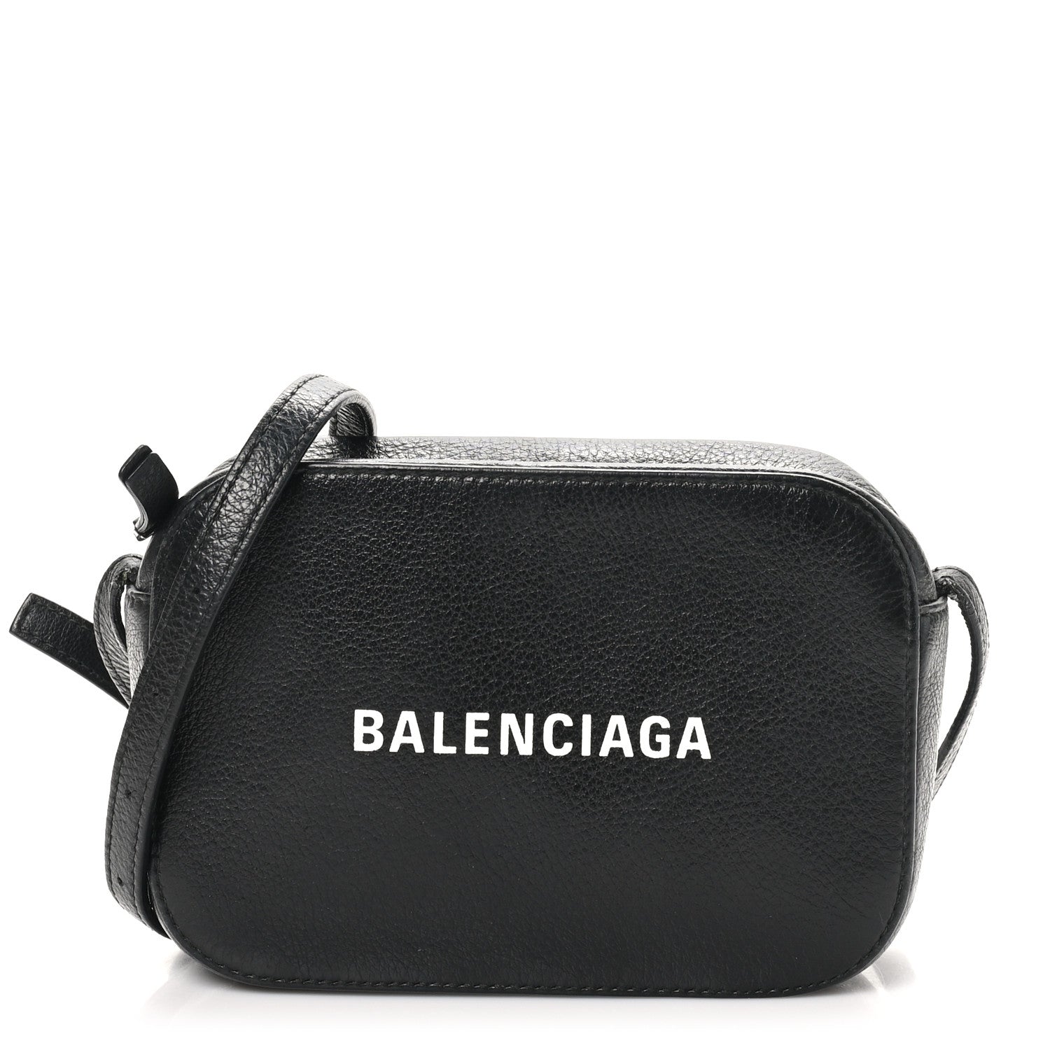 Balenciaga Calfskin Logo XS Everyday Camera Bag Black 1761994
