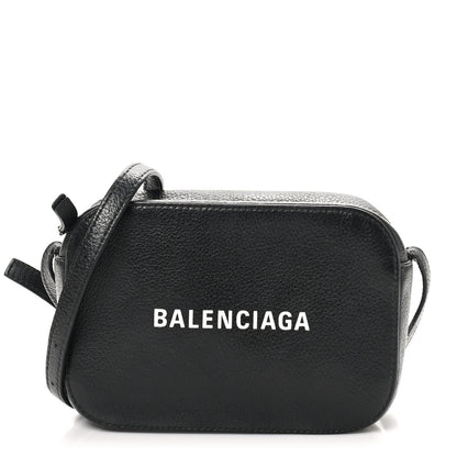 Balenciaga Calfskin Logo XS Everyday Camera Bag Black 1 of 10