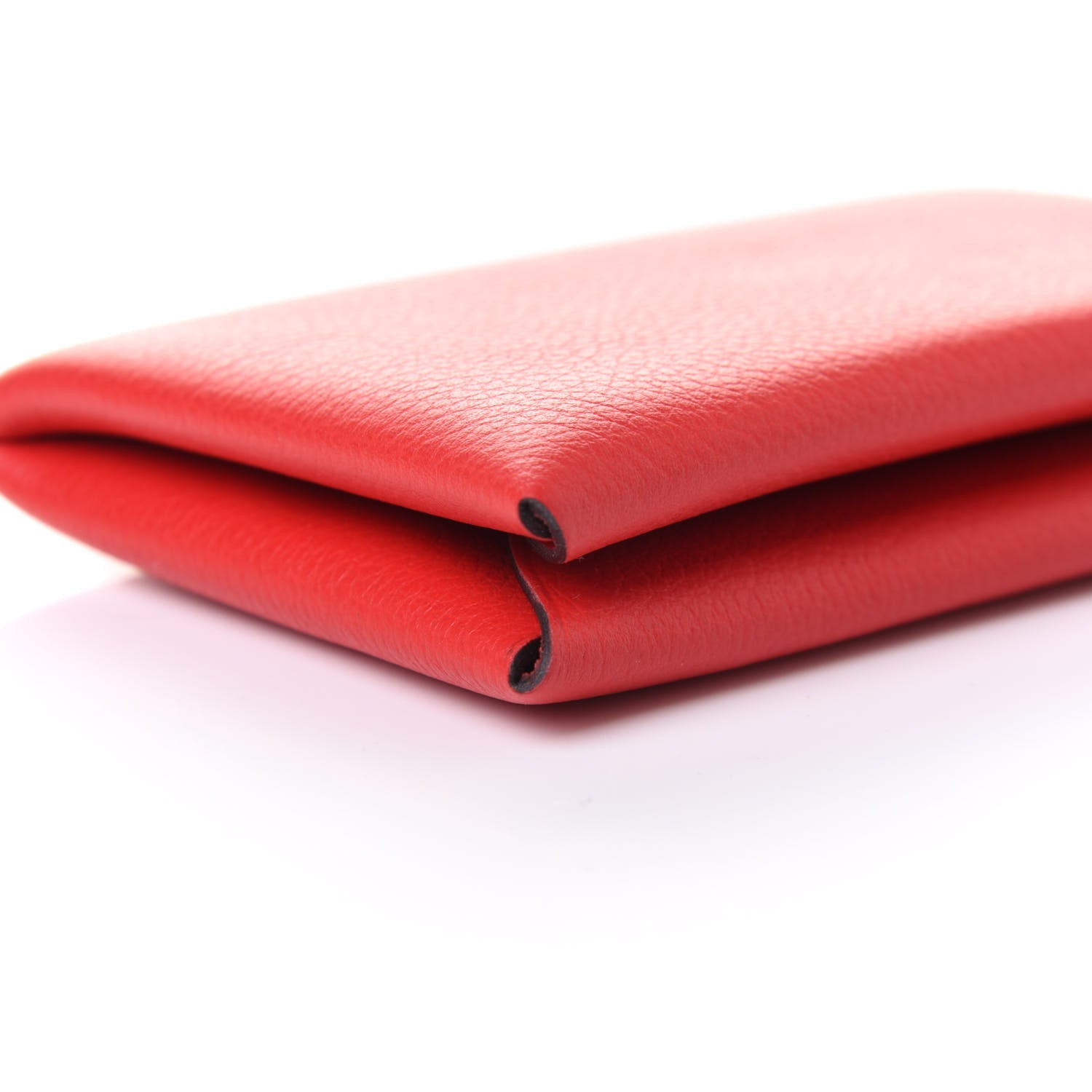 Hermes Evercolor Calvi Card Case Rouge De Coeur 8 of 10