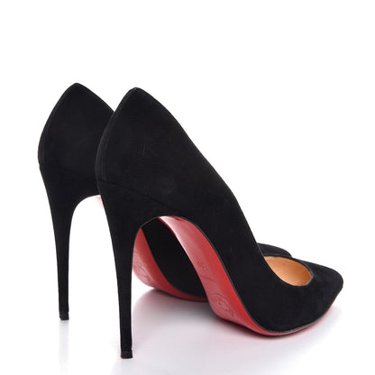 Christian Louboutin Suede Pigalle Follies 100 Pumps 38 Black 4 of 12