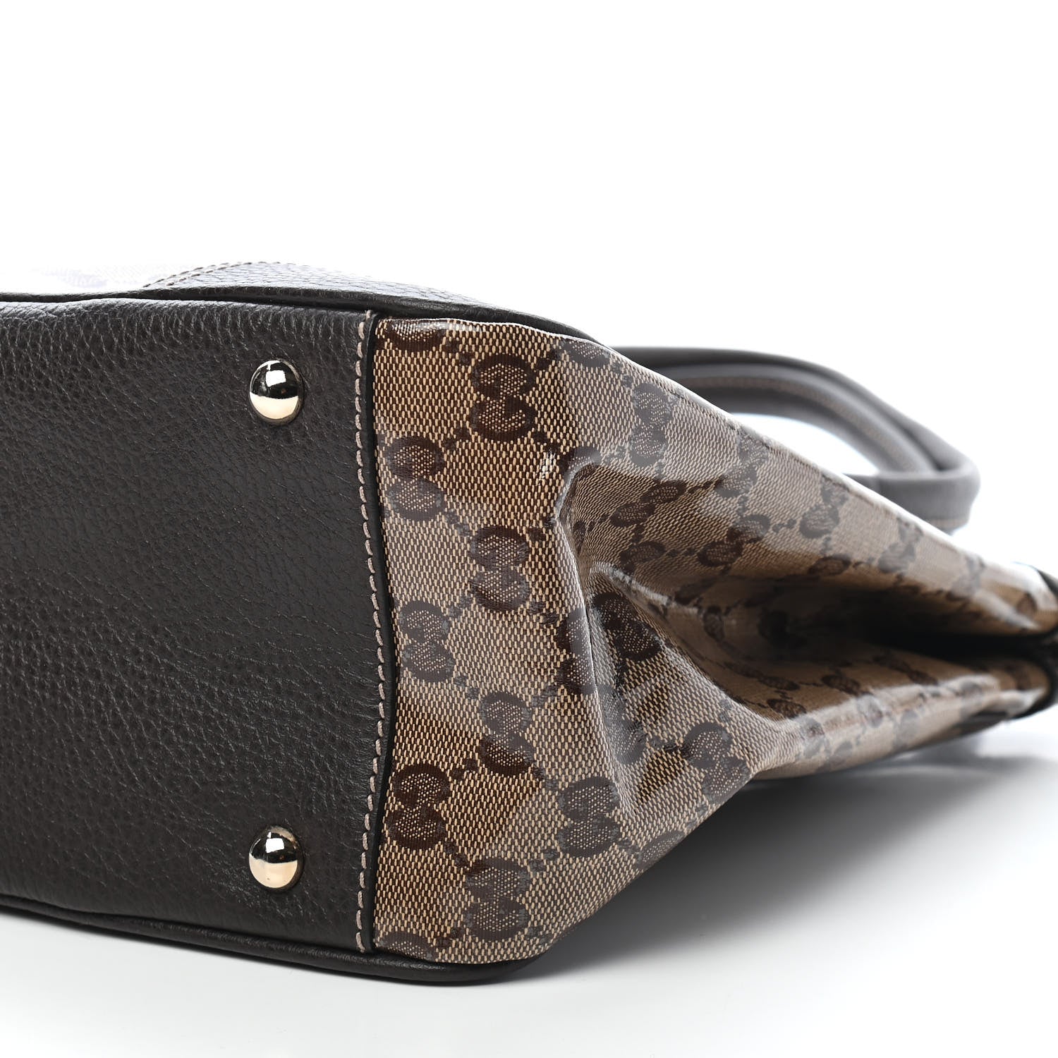 Gucci Crystal Monogram Medium Princy Tote Dark Brown 8 of 8