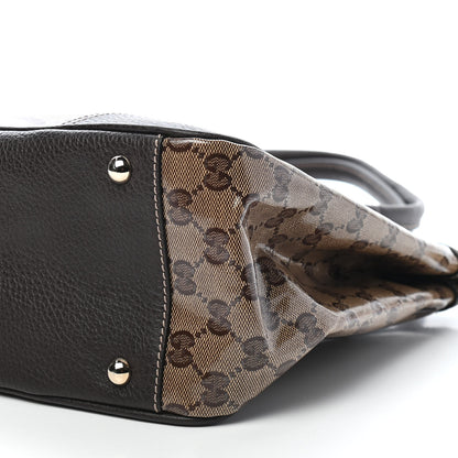 Gucci Crystal Monogram Medium Princy Tote Dark Brown 8 of 8