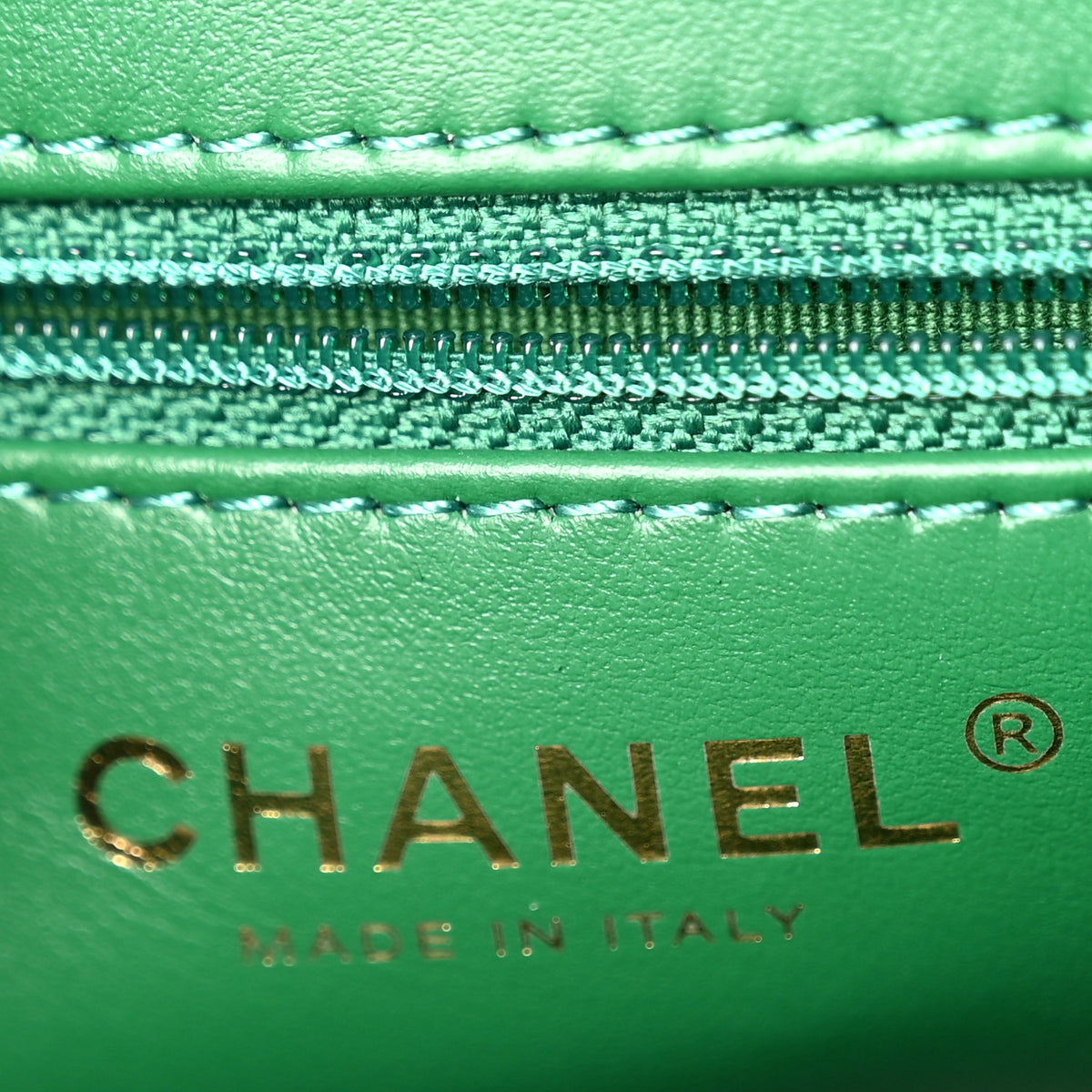 Chanel Shiny Aged Calfskin Quilted Nano Kelly Shopper Green 6 of 9