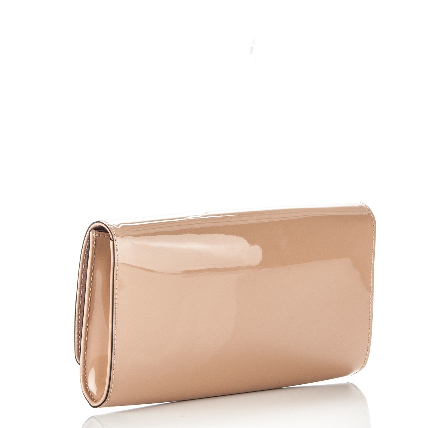 Louis Vuitton Patent Louise Clutch Nude 3 of 6