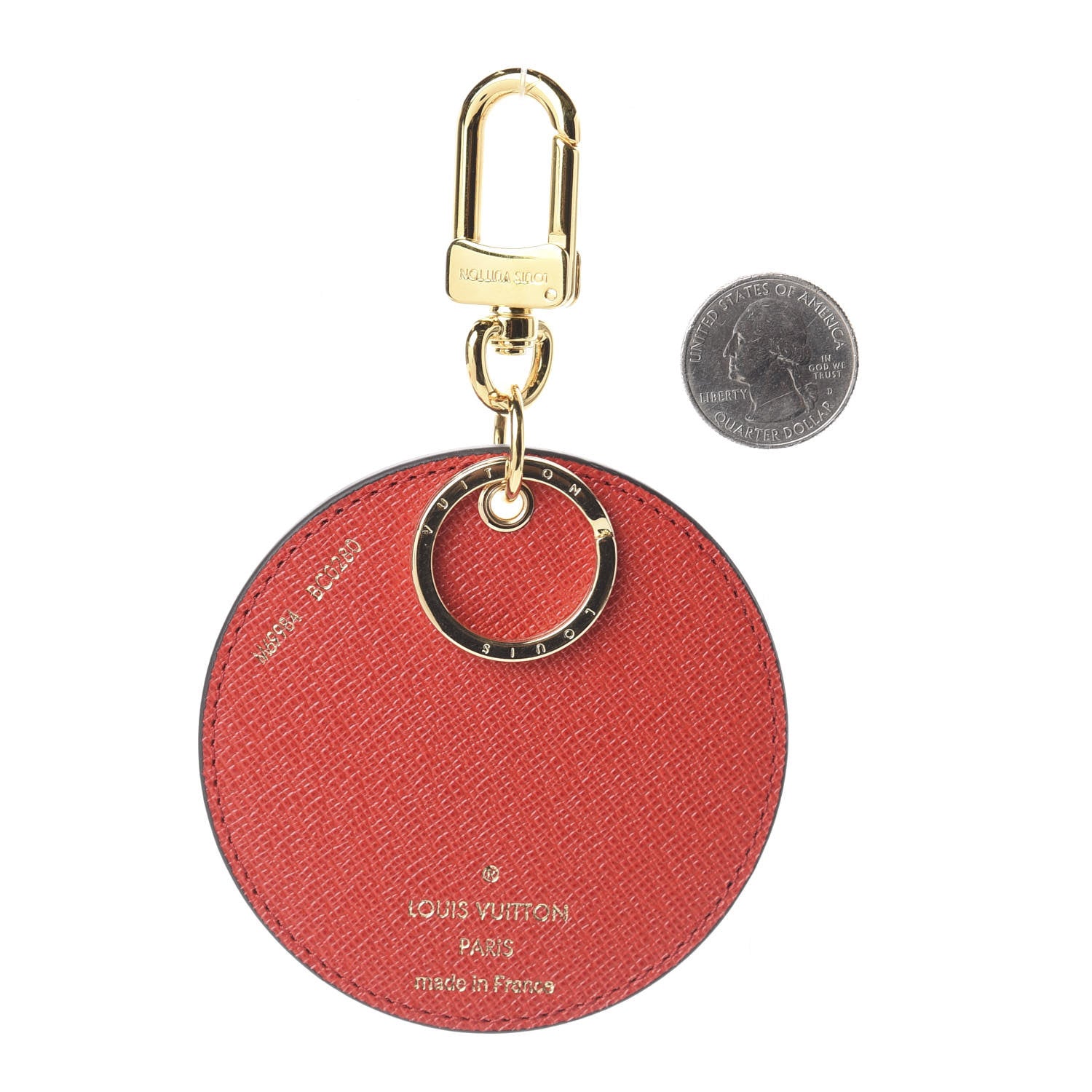 Louis Vuitton Monogram 2020 Christmas Animation Bumper Cars Bag Charm Key Ring Coquelicot 2 of 3