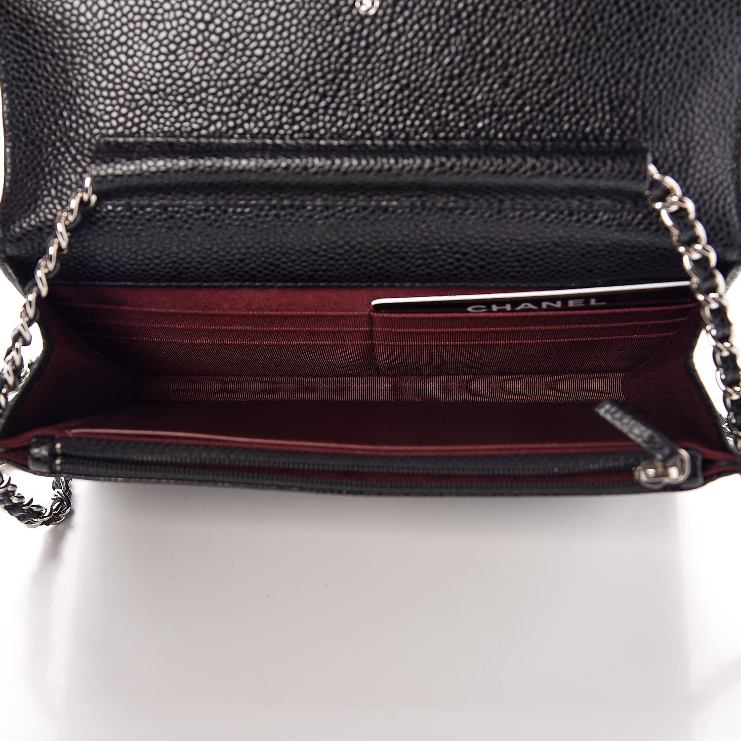 Chanel Caviar Quilted Wallet On Chain WOC Black 5 of 9