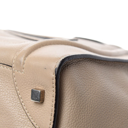 Celine Drummed Calfskin Mini Luggage Dune 9 of 18