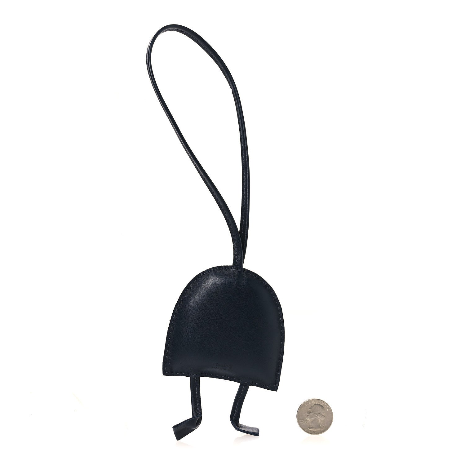 Hermes Lambskin Silk Petit H Hibouton Charm 2 of 3