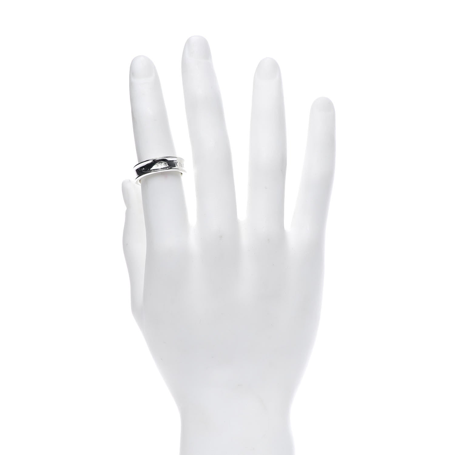 Tiffany Sterling Silver 1837 Band Ring 59 8.75 2 of 6