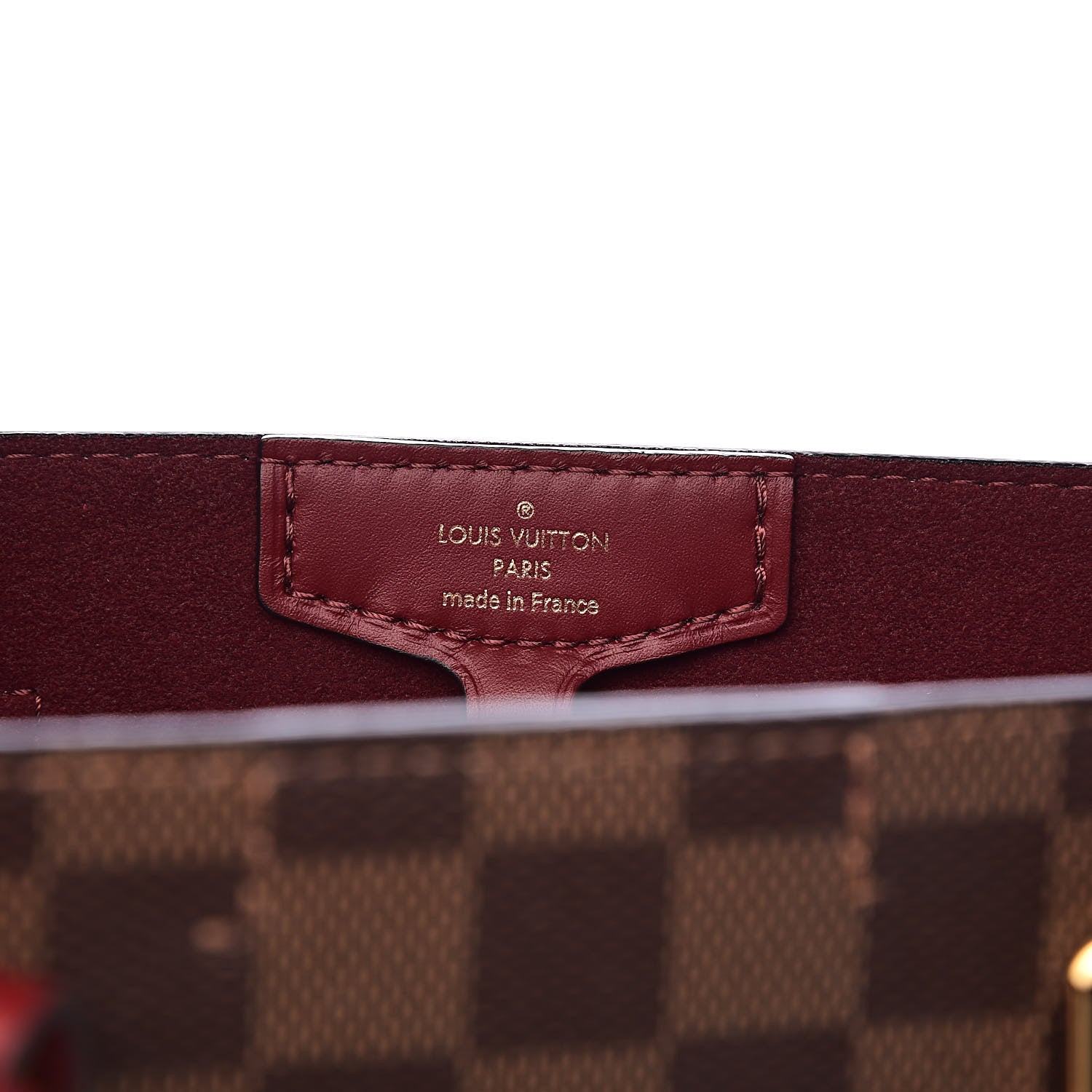 Louis Vuitton Damier Ebene Belmont MM Cherry Berry 6 of 11
