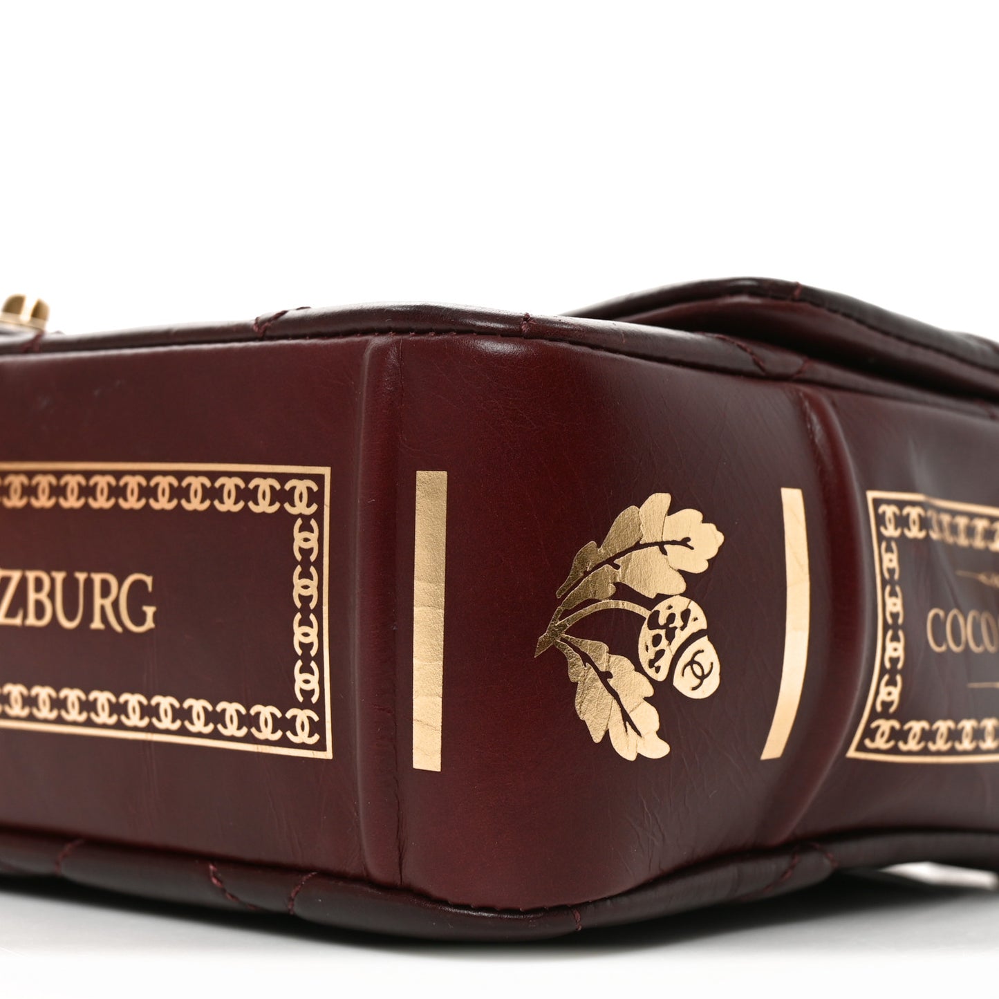 Hot Stamping Calfskin Tale Of Salzburg Flap Burgundy