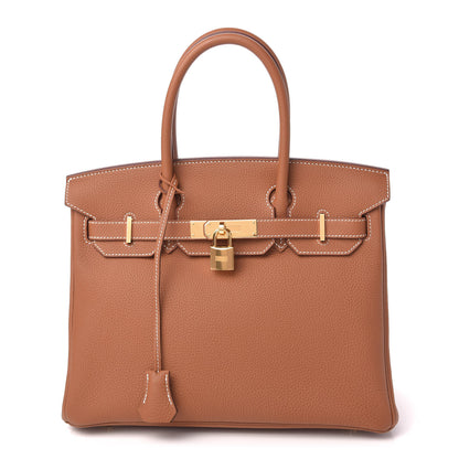 Hermes Togo Birkin 30 Gold 1 of 11