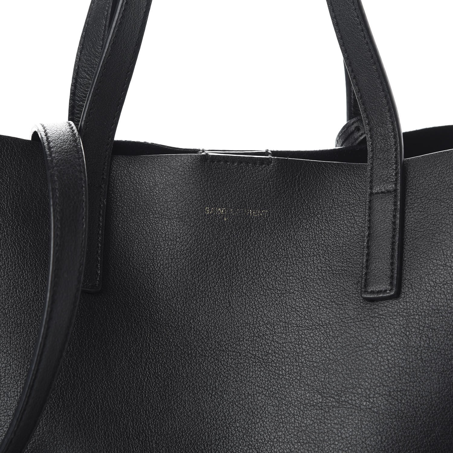 Saint Laurent Calfskin Toy Shopping Tote Black 11 of 12