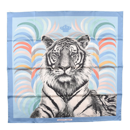 Hermes Silk Tigre Royal Double Face Scarf 90 Ciel Multicolor 1 of 5