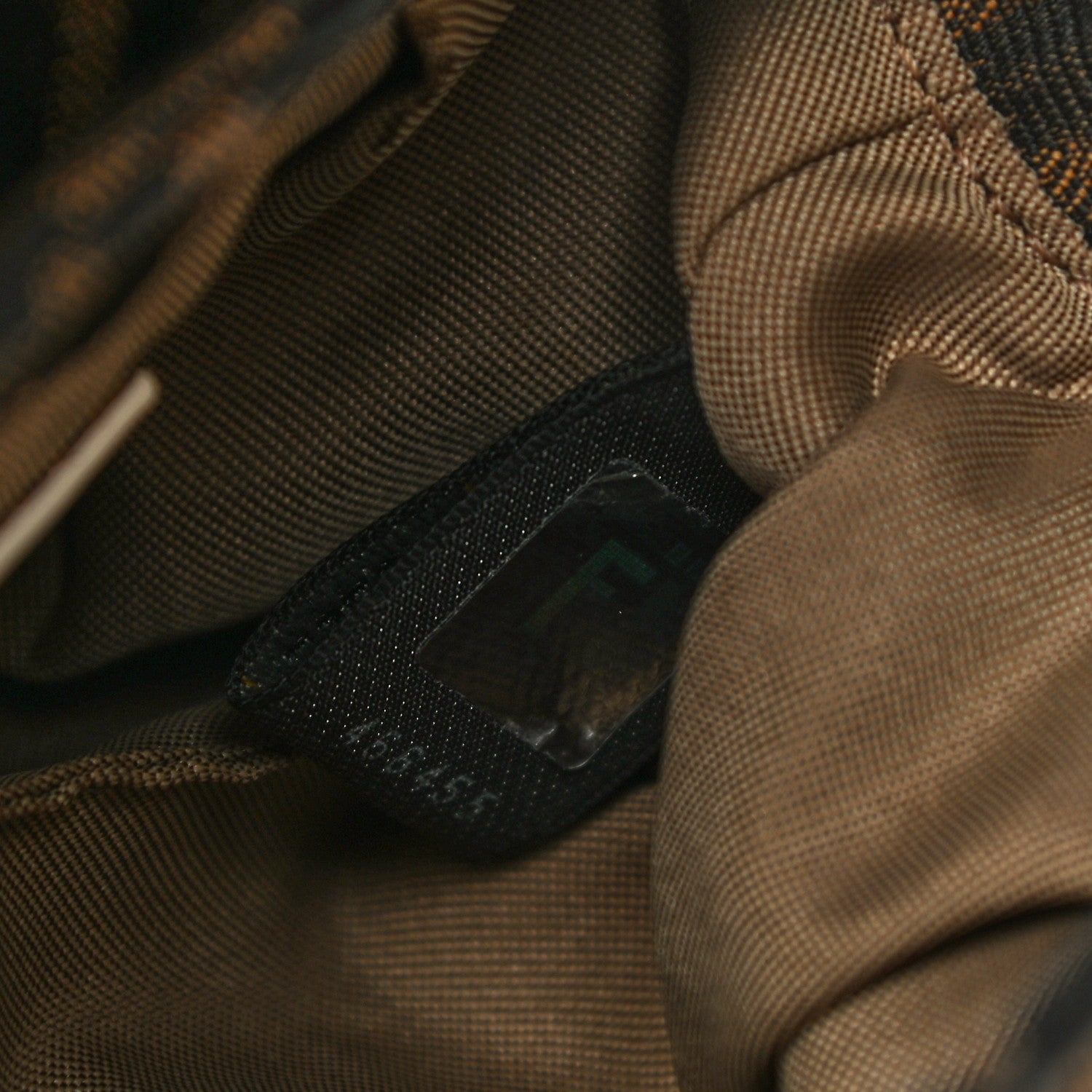 Fendi Zucca Cuoio Lucido Mini Chef Shoulder Bag Tobacco White 8 of 12