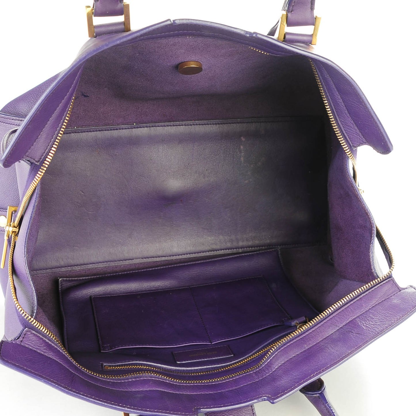 Calfskin Medium Classic Y Cabas Purple