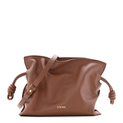Loewe x SUNA FUJITA Nappa Hamster Mini Flamenco Knot Clutch Havana 1 of 13