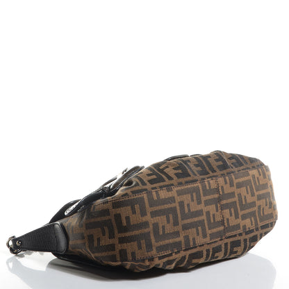 Fendi Zucca B Bis Flap Bag Tobacco Castagna 4 of 9